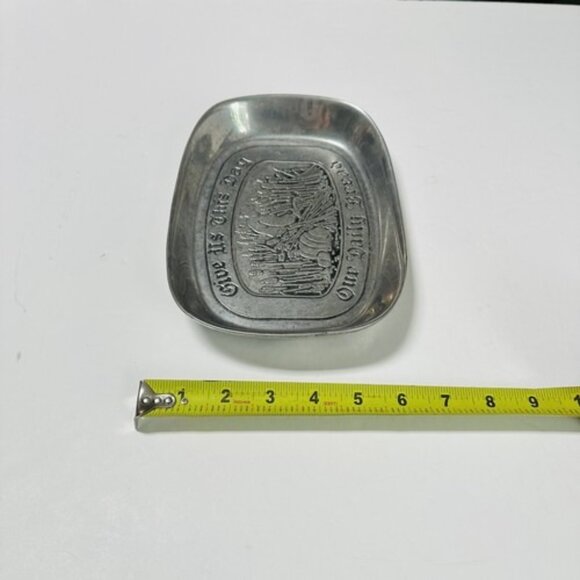 Wilton Armetale Harvest Serving Dish Give Us This Day Our Daily Bread WRP Penn - Picture 10 of 10